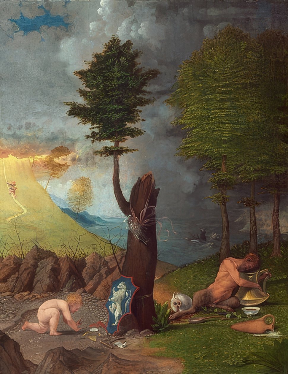 Alegorie ctnosti a neřesti. 1505 od Lorenzo Lotto
