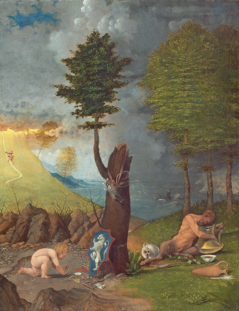 Alegorie ctnosti a neřesti od Lorenzo Lotto