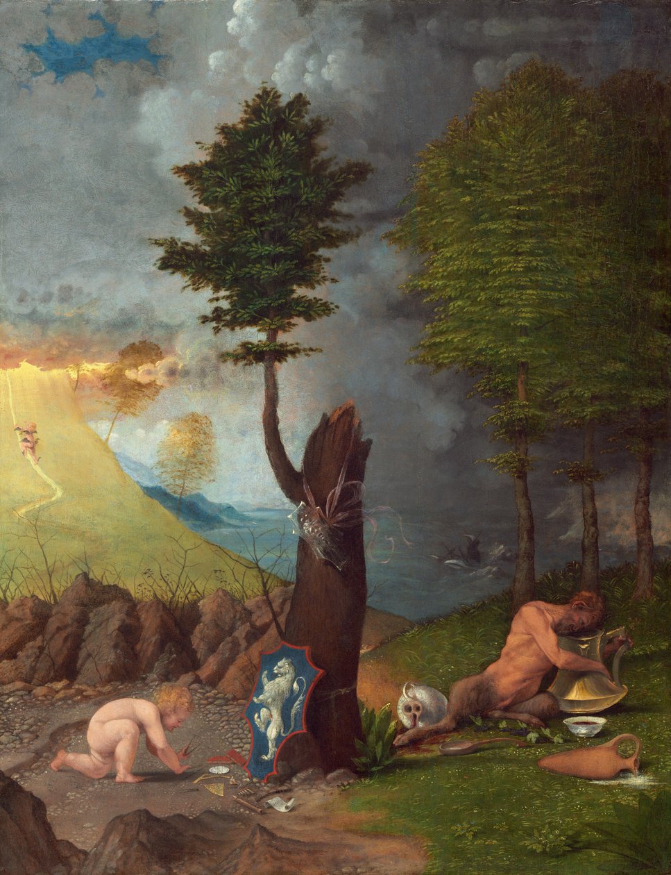 Alegorie ctnosti a neřesti, 1505. od Lorenzo Lotto