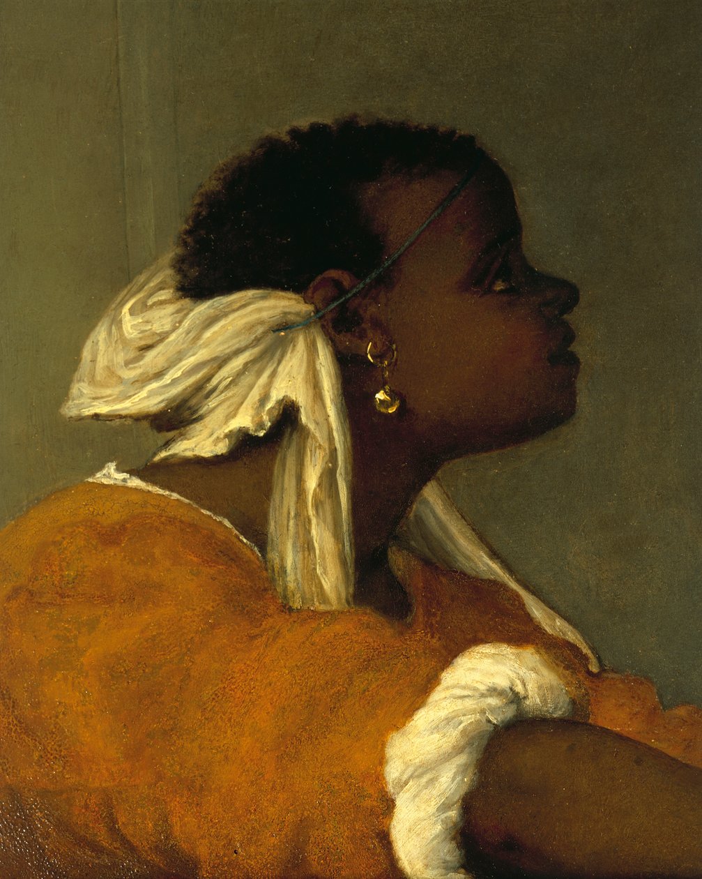 Oltářní obraz Svatá Lucie aneb Svatá Lucie na dvorech od Lorenza Lotta (1480 cca 1556), olej na plátně, 243x237 cm, detail od Lorenzo Lotto