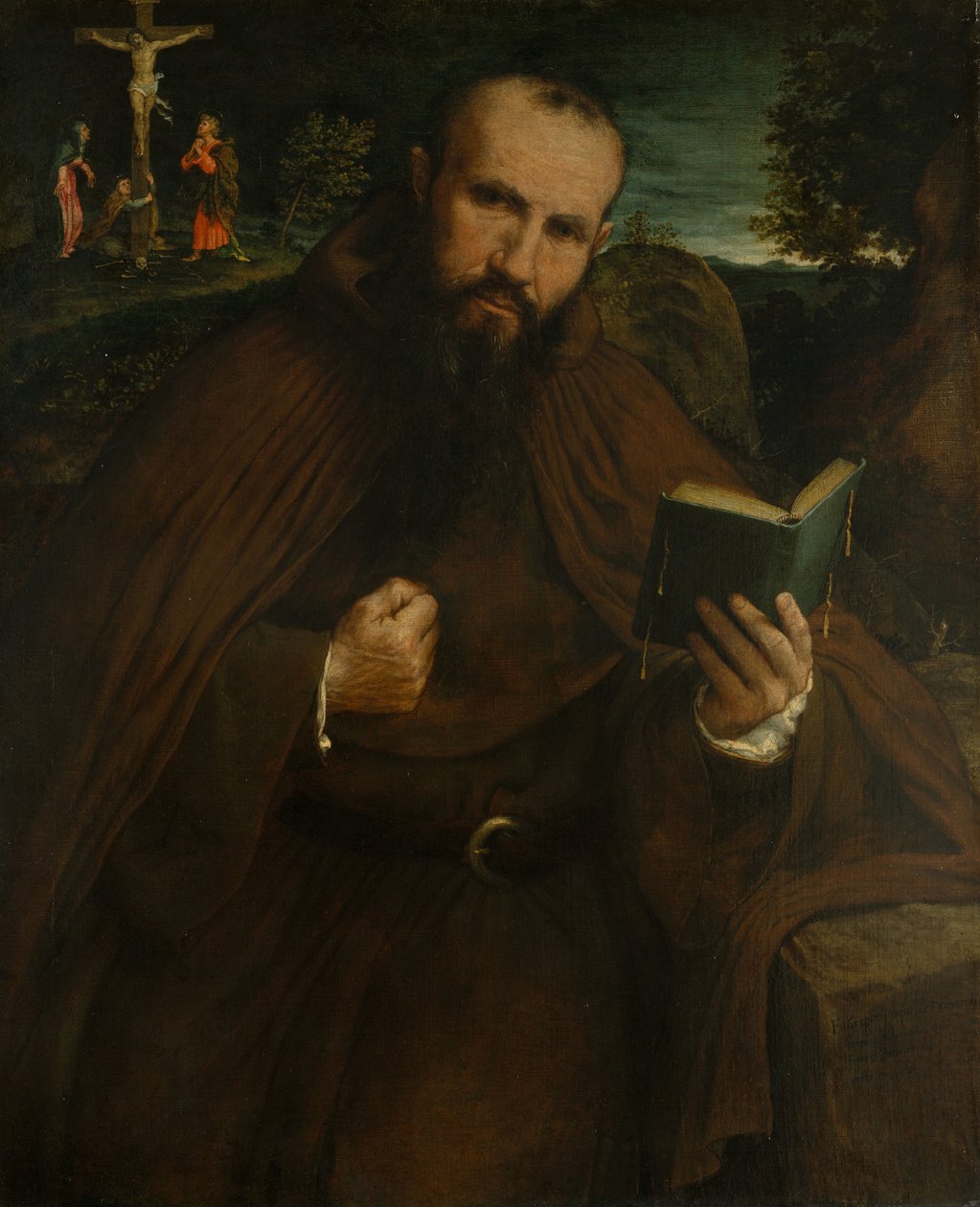 Bratr Gregorio Belo z Vicenzy, 1547 od Lorenzo Lotto