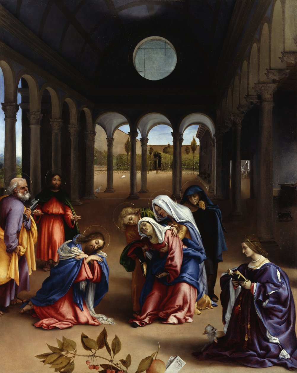 Kristovo loučení s matkou od Lorenzo Lotto