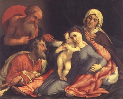 Svatá rodina od Lorenzo Lotto