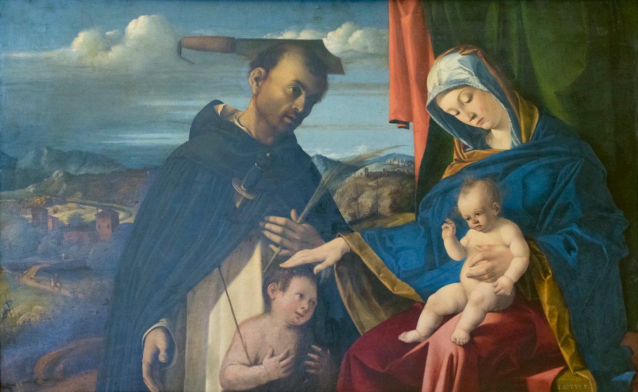 Madona s dítětem s mučedníkem svatého Petra od Lorenzo Lotto