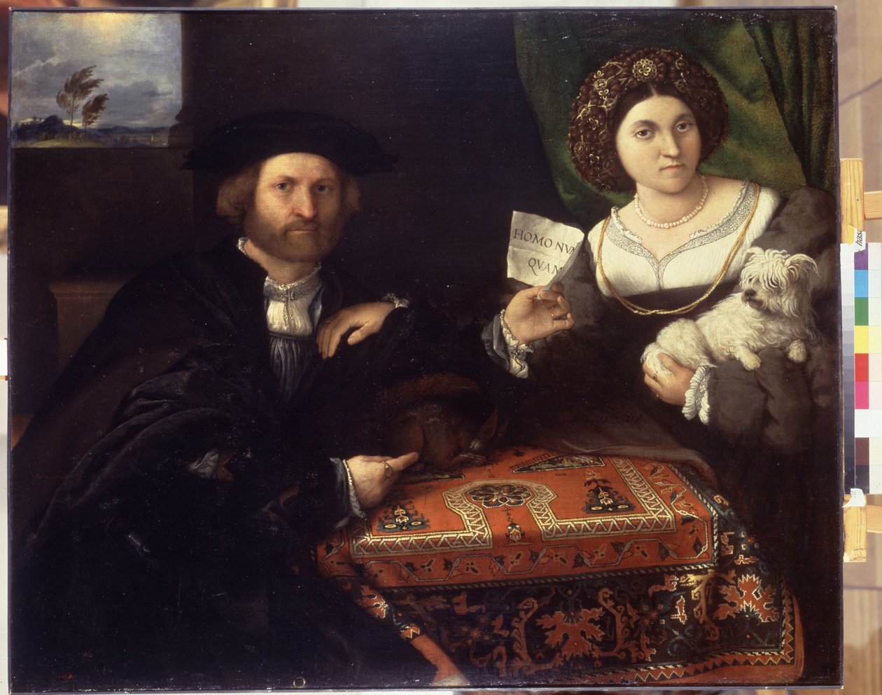Rodinný portrét. Obraz Lorenza Lotta (1480-1556), kolem roku 1523. Olej na plátně. Benátské umění z období renesance. Muzeum Ermitáž, Petrohrad od Lorenzo Lotto