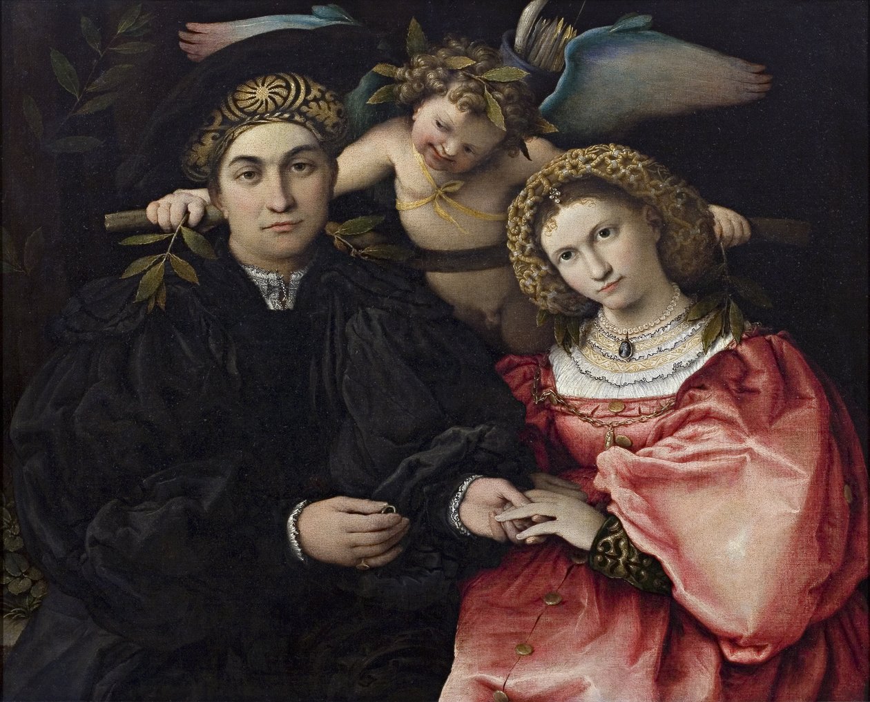 Portrét Marsilio Cassotti a jeho nevěsta Faustina od Lorenzo Lotto