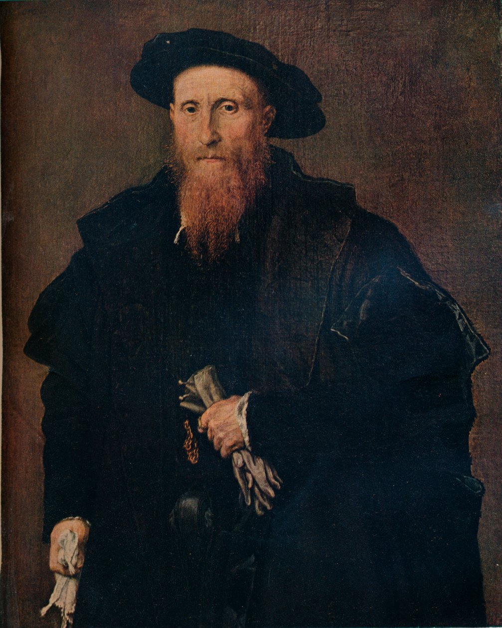 Portrét pána s rukavicemi, 1543, 1930. od Lorenzo Lotto