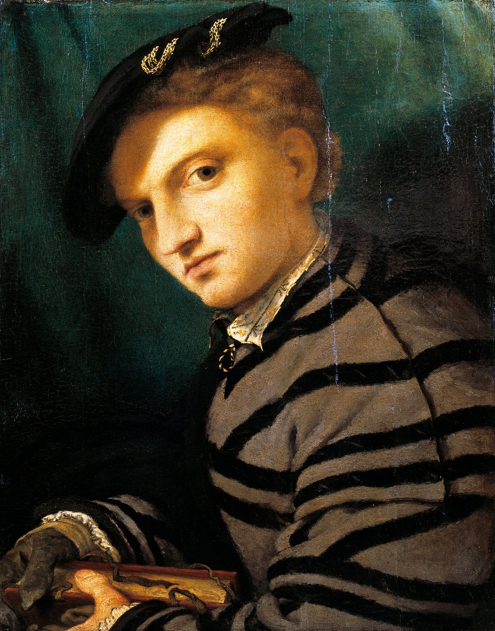 Portrét mladého muže od Lorenza Lotta (1480 cca 1556), olej na panelu, cca 1526 od Lorenzo Lotto