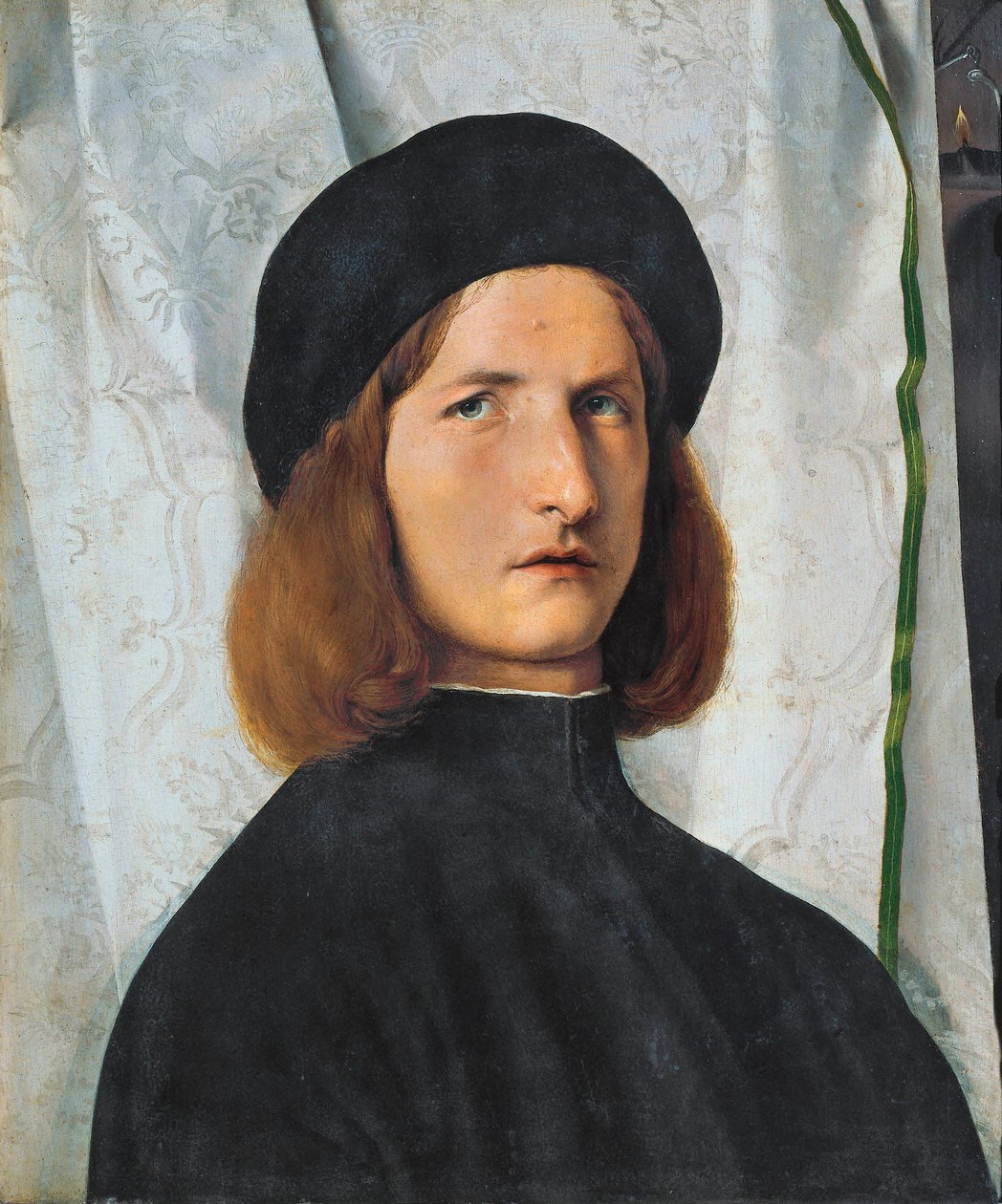 Portrét mladého muže s lampou, 1508 od Lorenzo Lotto