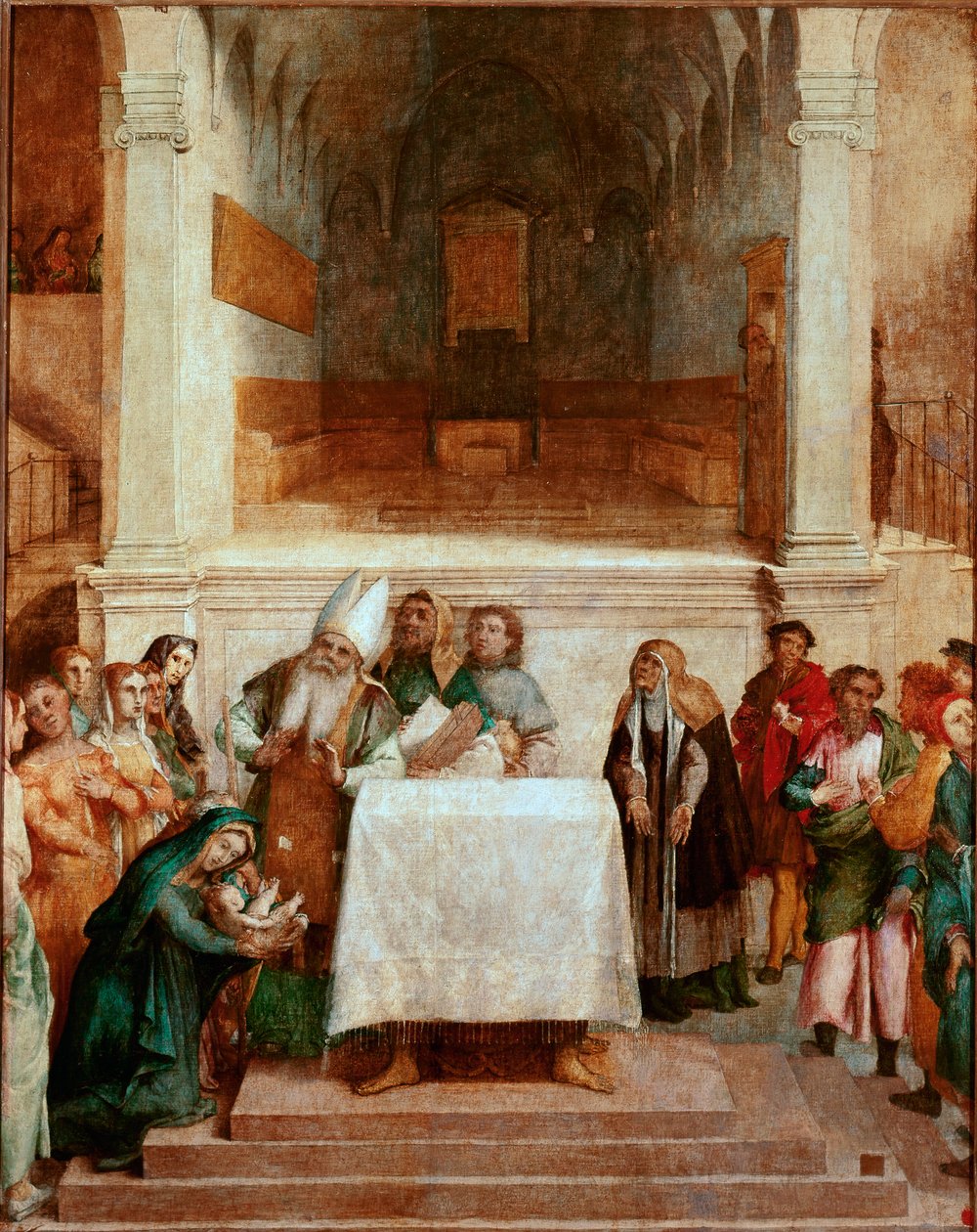 Prezentace v chrámu Obraz od Lorenza Lotta (asi 1480-1556) 1554-1556 Rozměr.170x157 cm Loreto, Apoštolský palác od Lorenzo Lotto