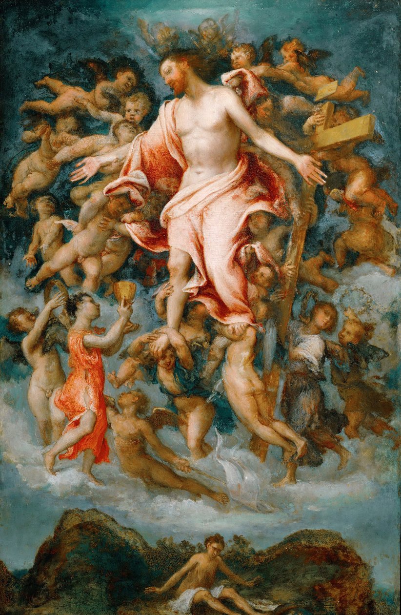 Renesance: Kristus darující svou krev - Kristus darující svou krev od Lotto, Lorenzo (1480-1556) od Lorenzo Lotto