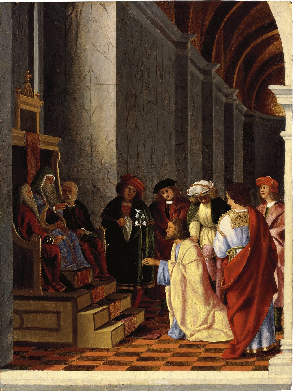 Svatý Josef před veleknězem od Lorenzo Lotto