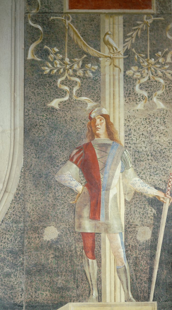 Náhrobek senátora Augustina Oniga, od Lorenza Lotta (asi 1480-1556), Detail obrázku stránky, Kostel San Nicolo, Treviso od Lorenzo Lotto