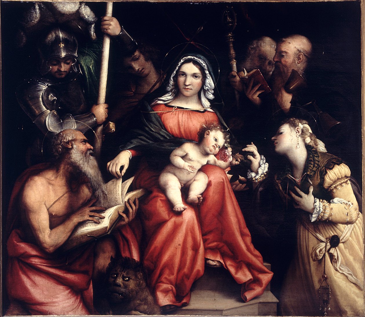 Mystická svatba svaté Kateřiny, 1524. od Lorenzo Lotto