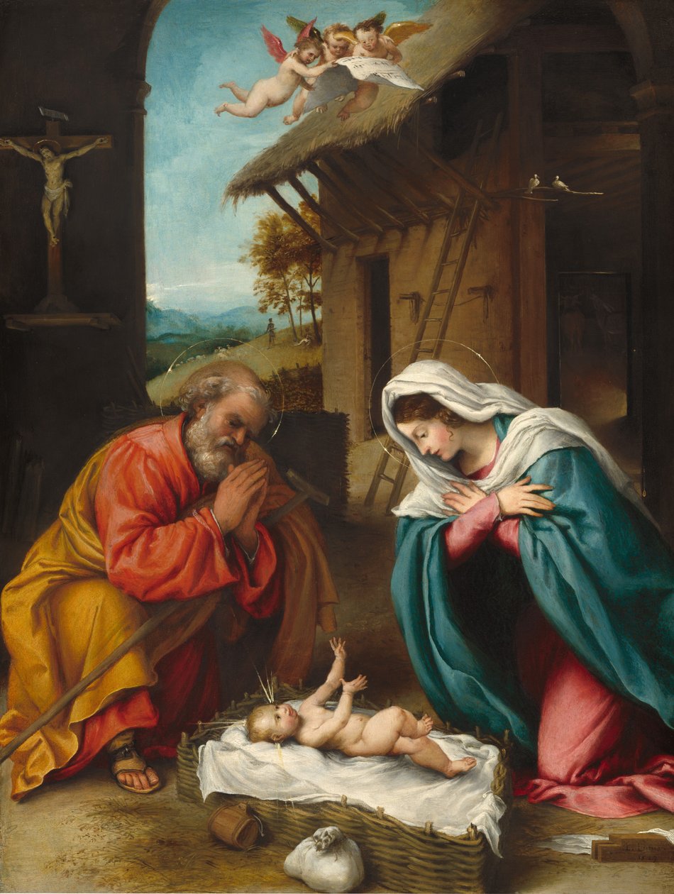 Narození Páně, 1523. od Lorenzo Lotto