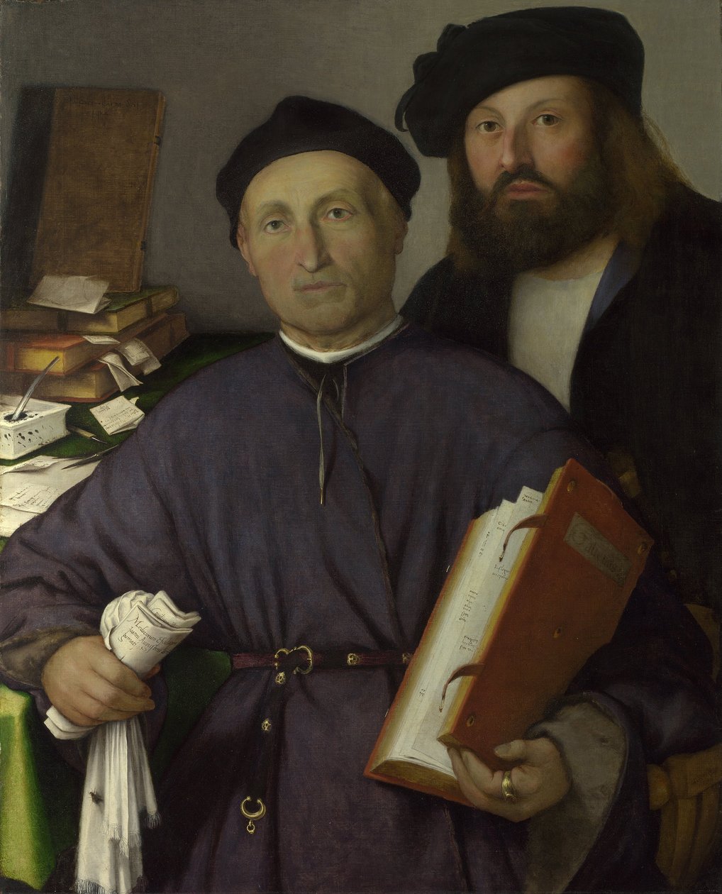 Lékař Giovanni Agostino della Torre a jeho syn Niccolò, cca 1515 od Lorenzo Lotto