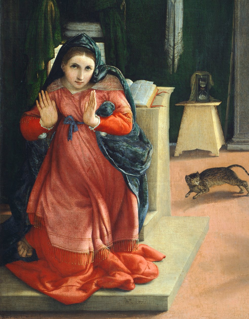 Zvěstování z Recanati, kolem roku 1532, Lorenzo Lotto (1480, kolem roku 1556), olej na plátně od Lorenzo Lotto