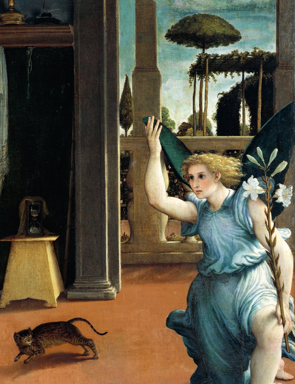 Zvěstování z Recanati, kolem roku 1532, Lorenzo Lotto (1480, kolem roku 1556), olej na plátně od Lorenzo Lotto