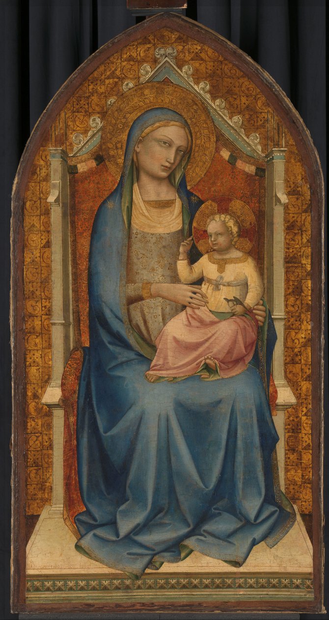 Panna a dítě od Lorenzo Monaco (school of)
