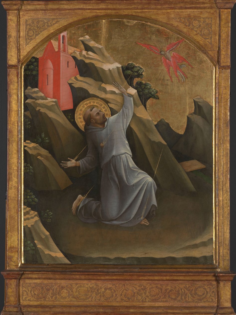 Svatý František přijímá stigmata Stigmatizace svatého Františka z Assisi od Lorenzo Monaco