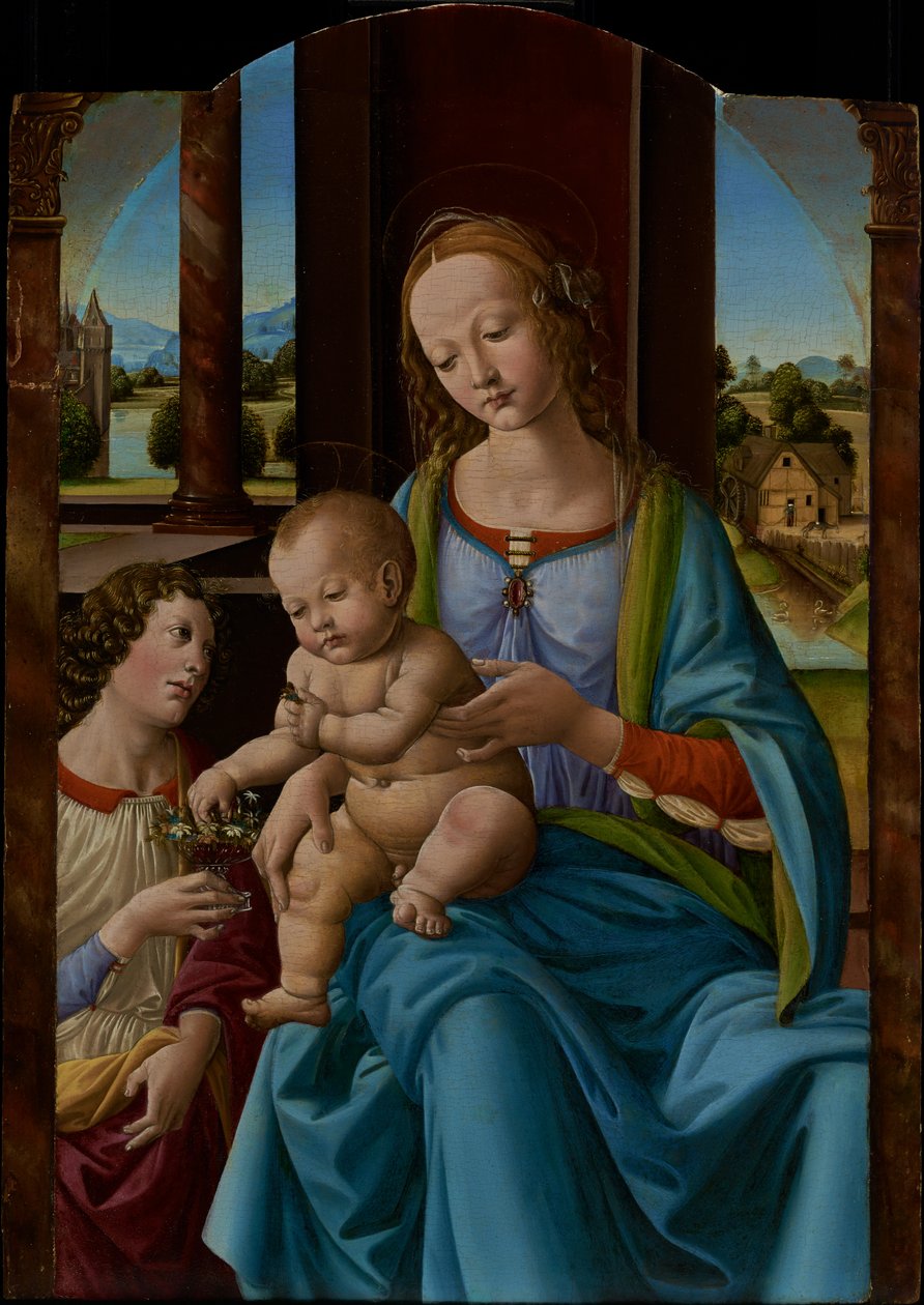 Madona s dítětem od Lorenzo di Credi (Lorenzo dAndrea dOderigo)