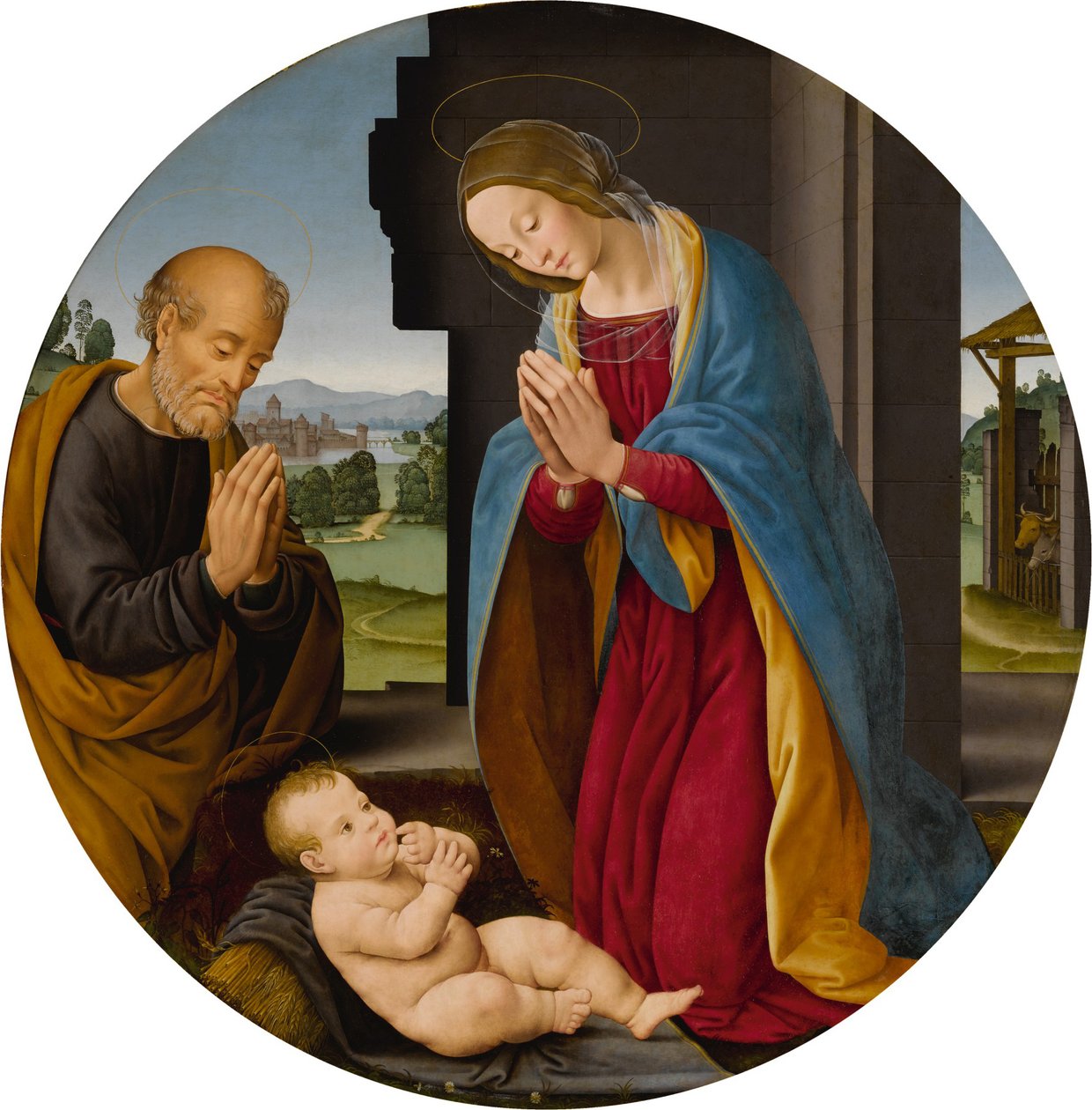 Klanění Dítěte Krista od Lorenzo di Credi