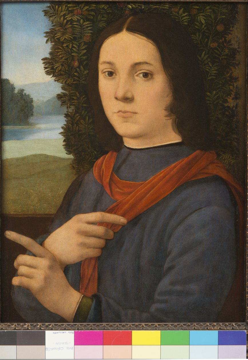 Portrét mladého muže, 1490-99 od Lorenzo di Credi