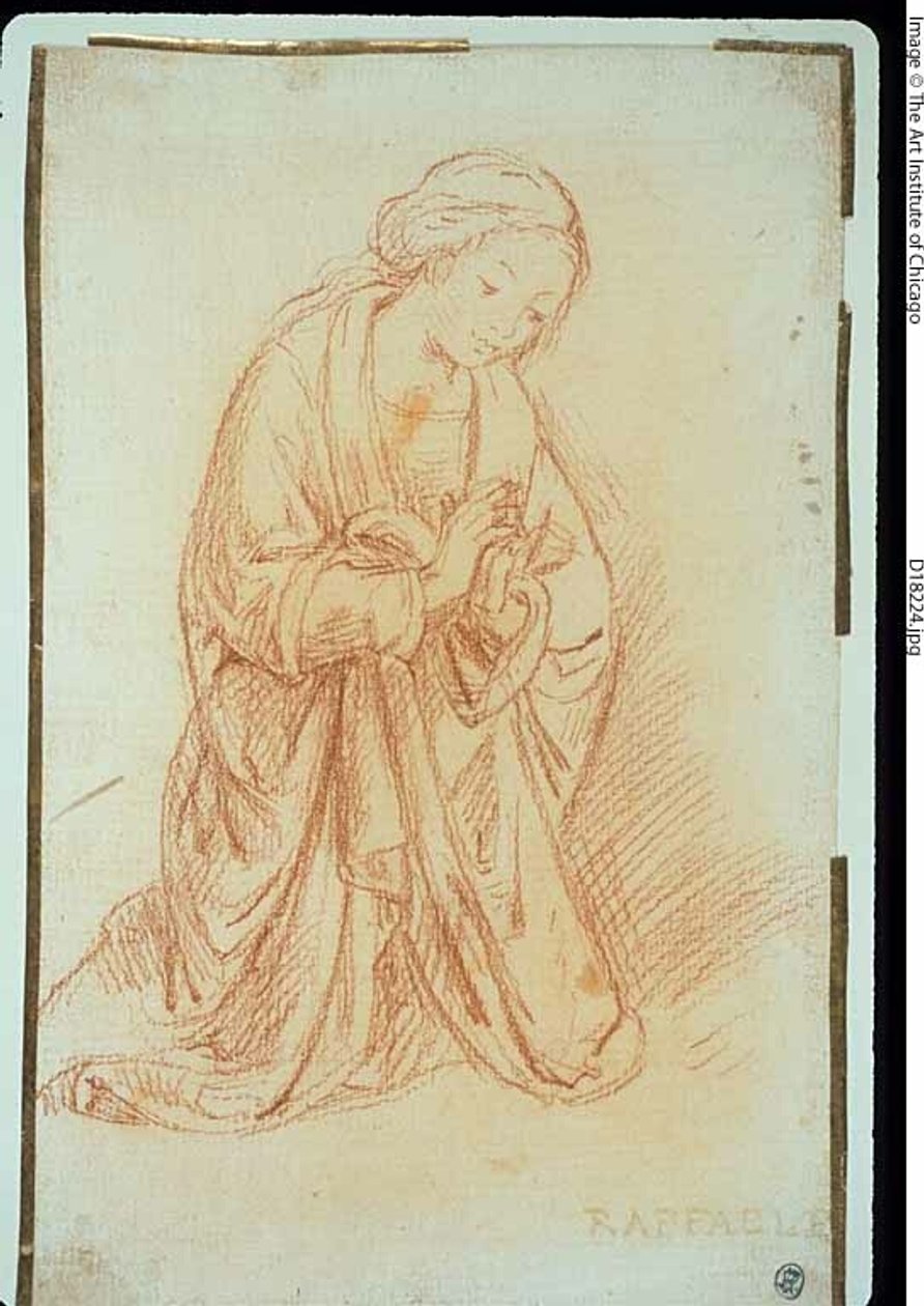 Panna v modlitbě od Lorenzo di Credi