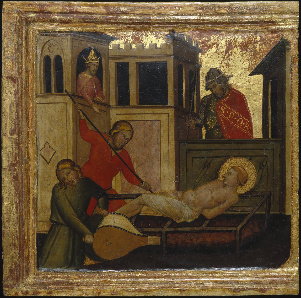 Umučení svatého Vavřince. Scény ze života svatého Vavřince, predella, ca 1412 od Lorenzo di Niccolò