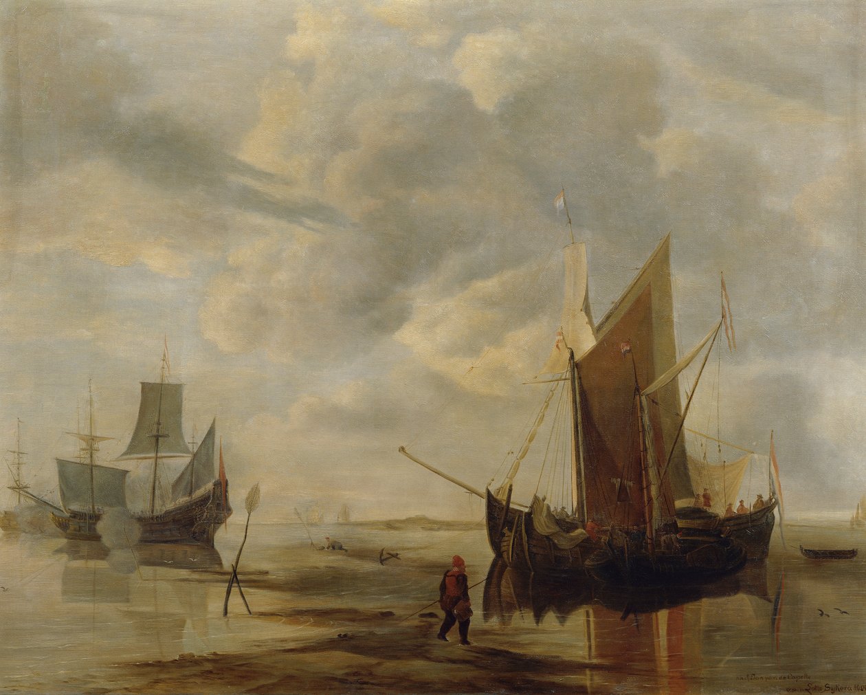 Seascape (kopie podle Jana van de Capelle) od Lotte Sykora