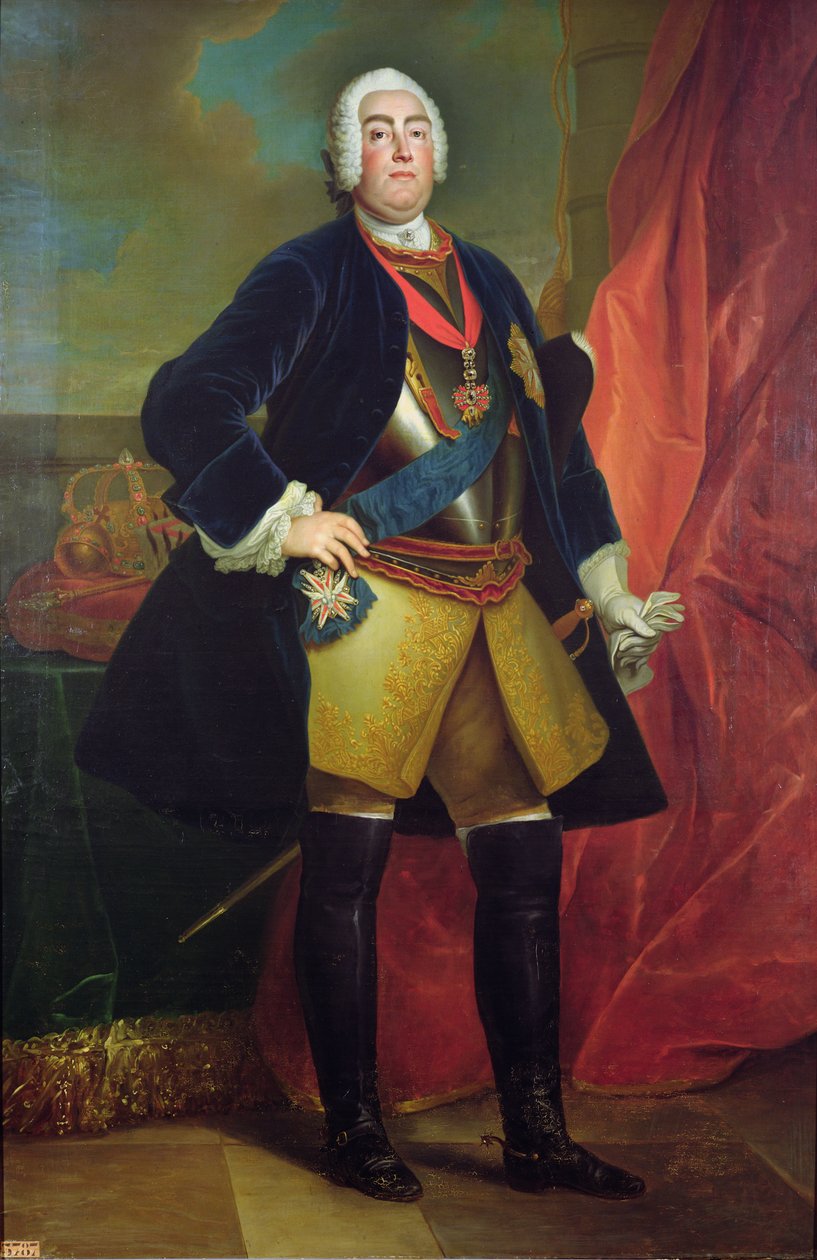 Fridrich August II. (1696-1763) saský kurfiřt od Louis de Silvestre