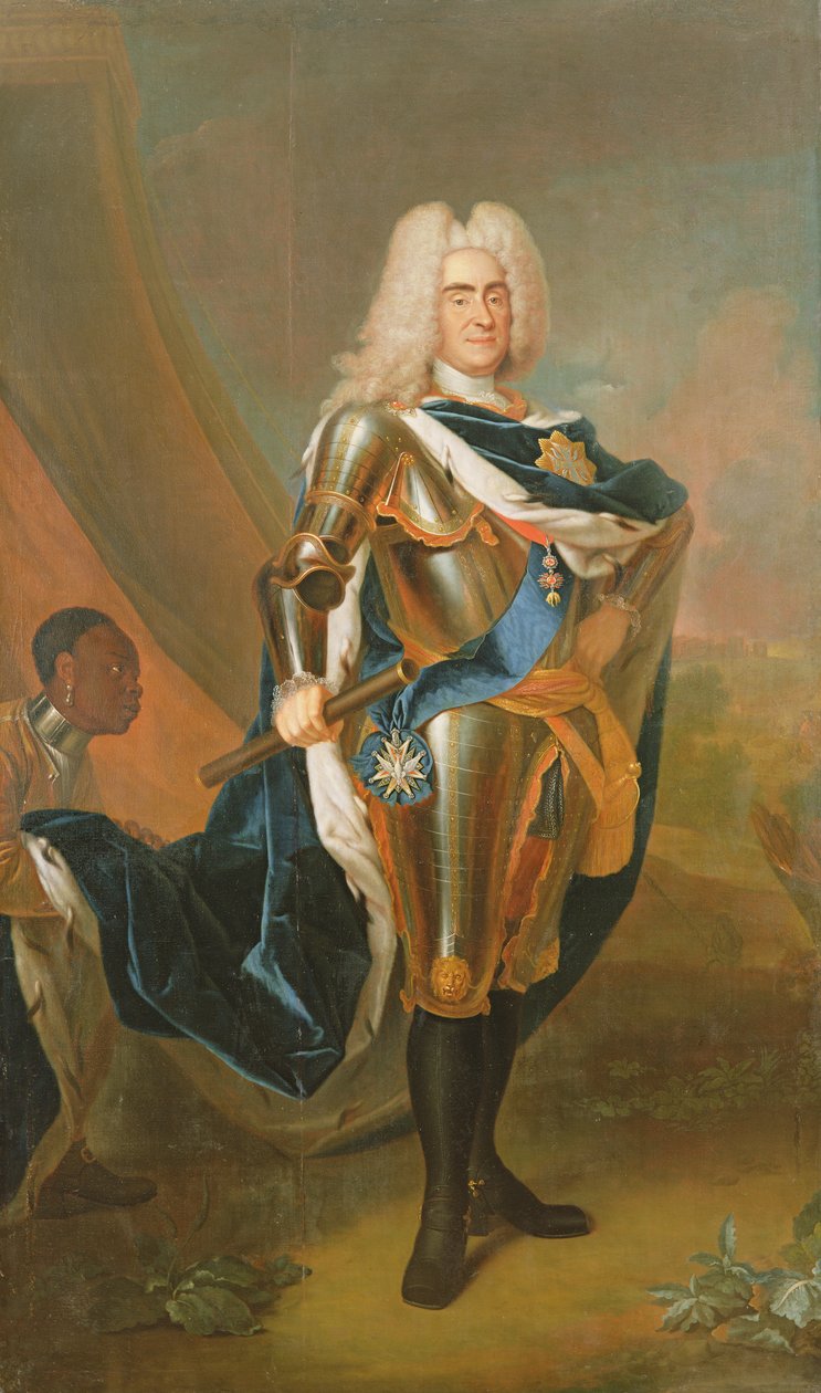 Polský král August II před rokem 1730 od Louis de Silvestre