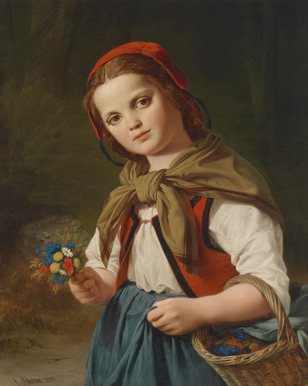 Flower girl (malá červená karkulka) od Louis Ammy Blanc