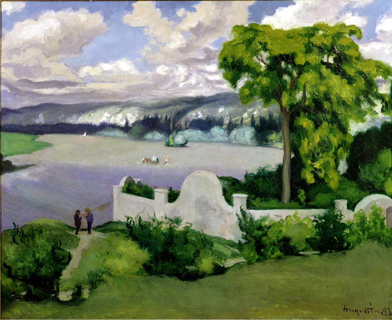 Řeka Seina u La Roche Guyon, 1893 od Louis Anquetin