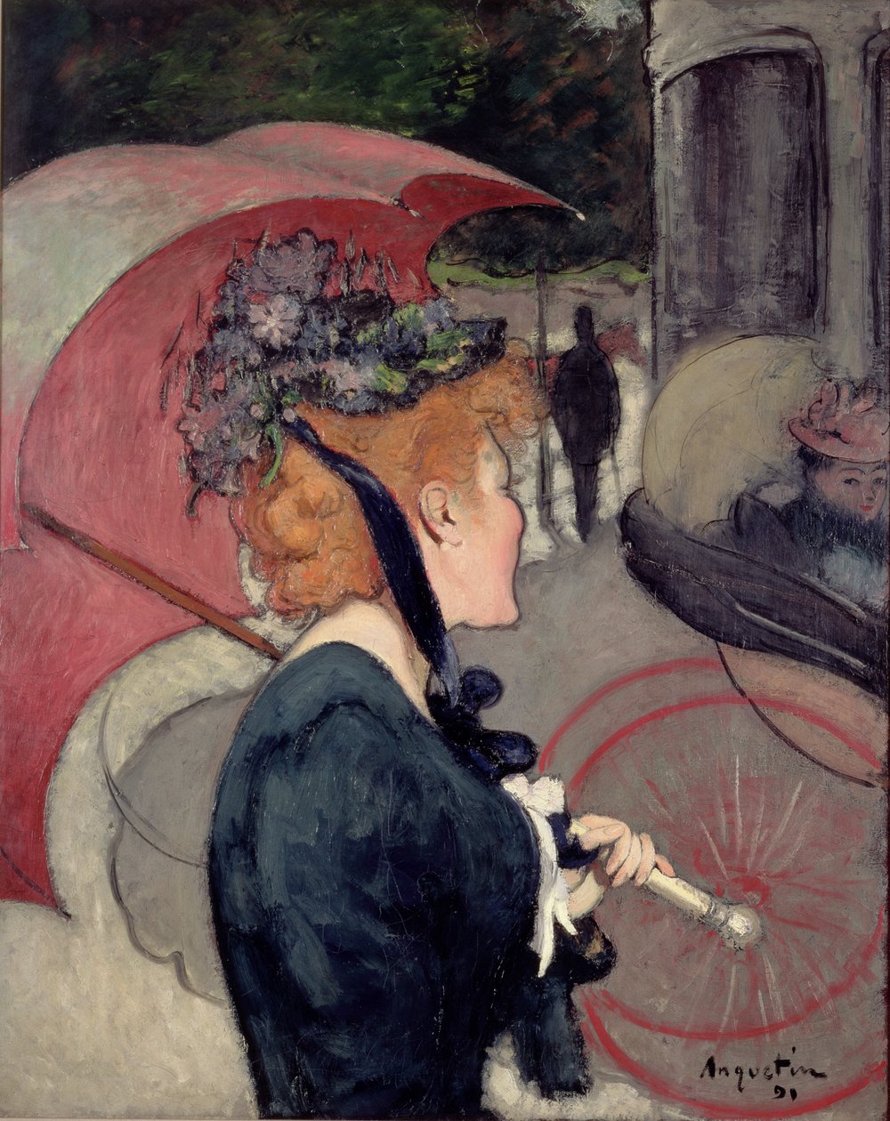 Žena s deštníkem aneb The Walk, 1891 od Louis Anquetin