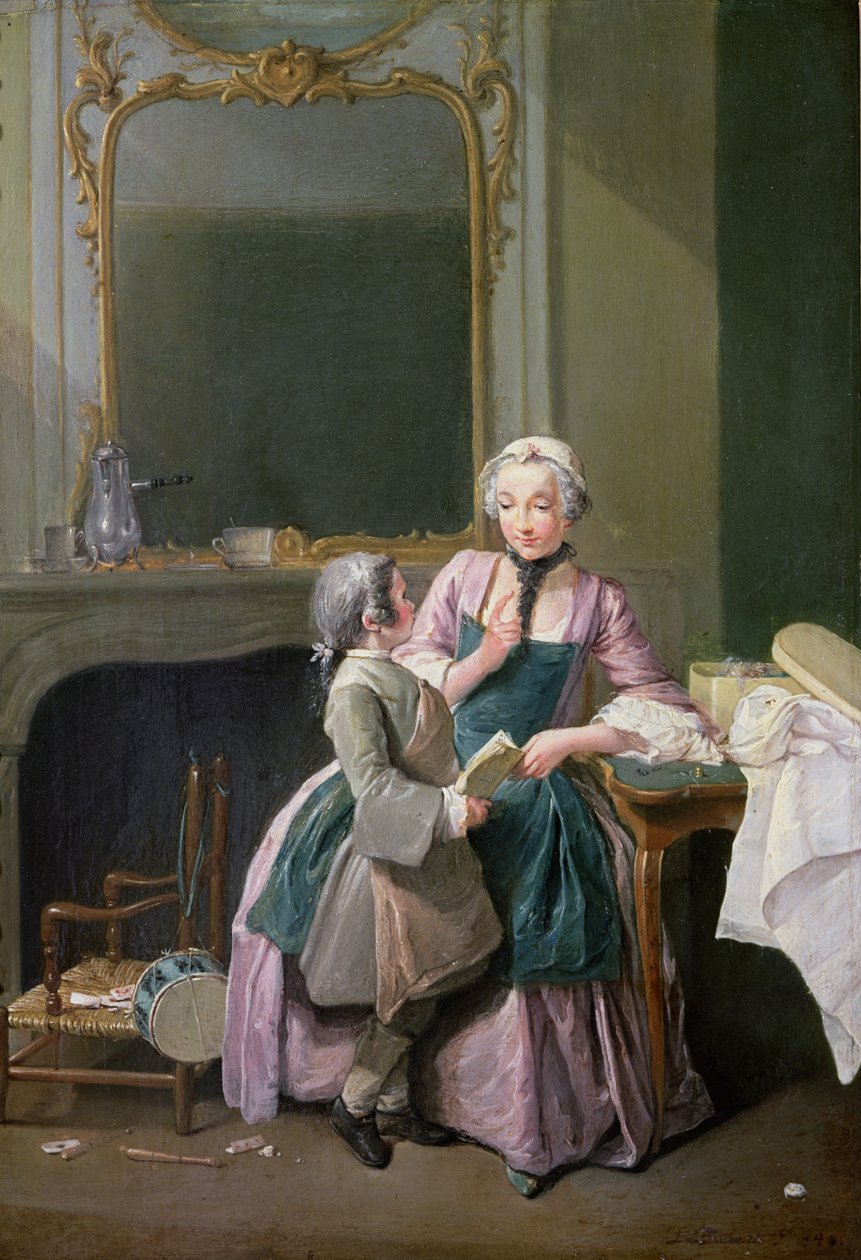 Lekce čtení, 1740 od Louis Aubert