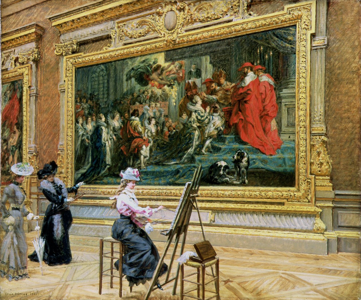 Nejvážnější žák v Rubensově pokoji, 1902 od Louis Beroud