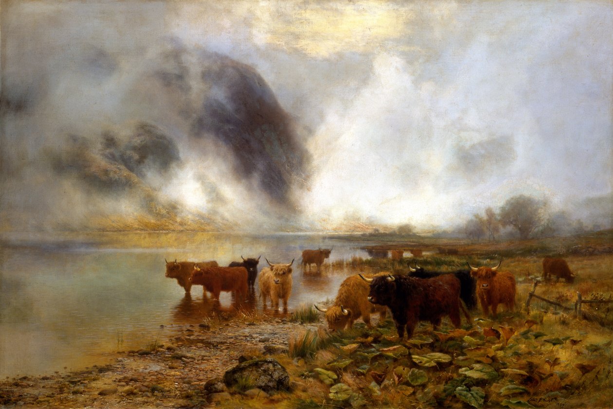 A Highland Loch, 1899 od Louis Bosworth Hurt