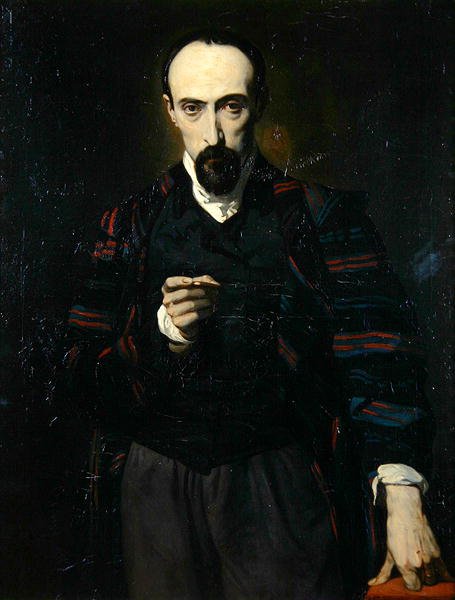 Portrét Achille Deveria (1800-57) od Louis Boulanger
