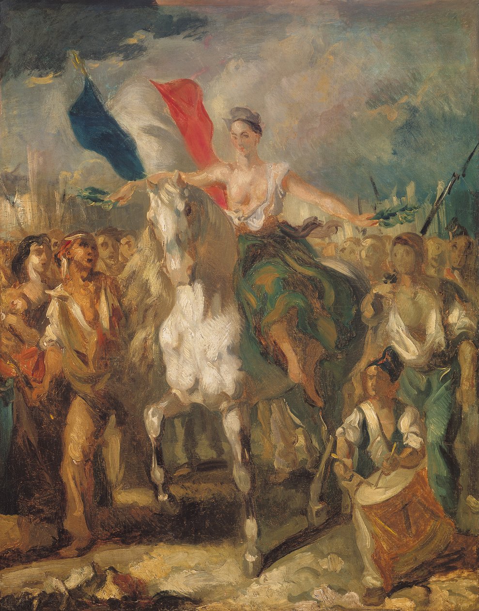 Studie pro ‚Liberty‘, 1830 od Louis Boulanger