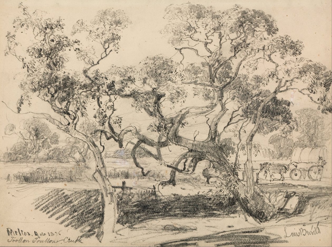 Toolern Creek, Melton od Louis Buvelot
