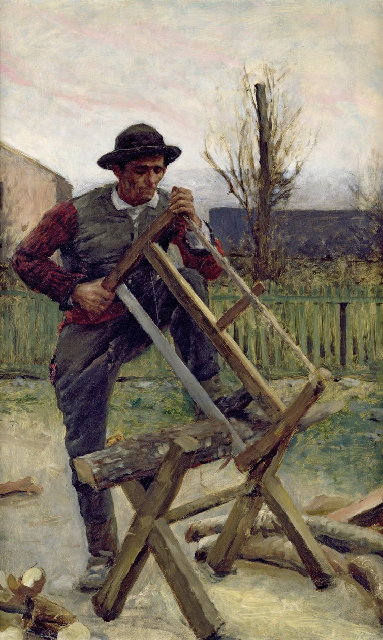 Aragonský dřevorubec, 1876 od Louis Capdevielle