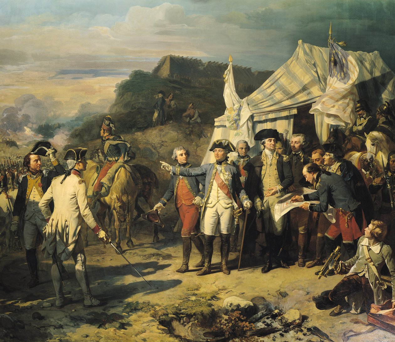 Obléhání Yorktownu, 17. října 1781, 1836 od Louis Charles Auguste Couder