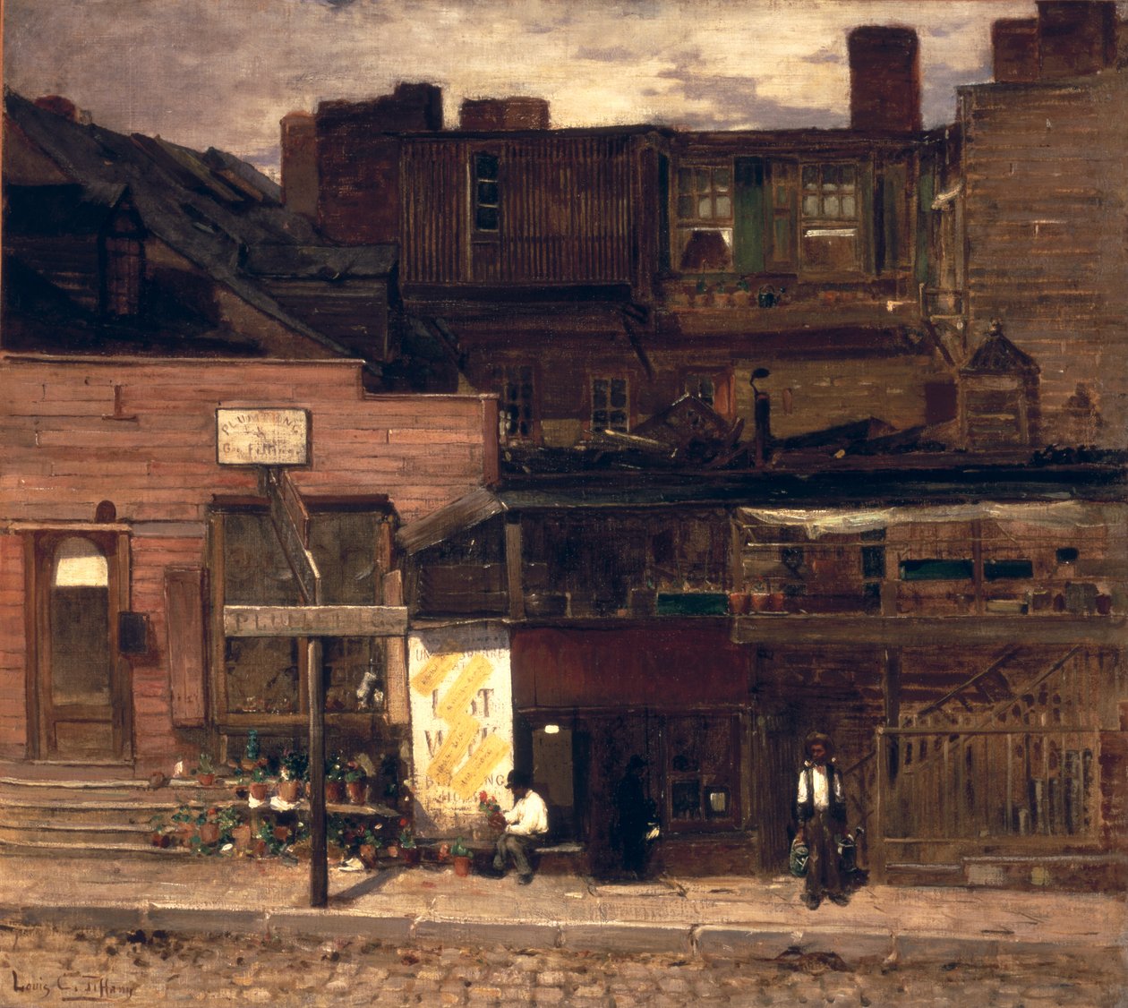 Duane Street, New York, kolem roku 1878 od Louis Comfort Tiffany