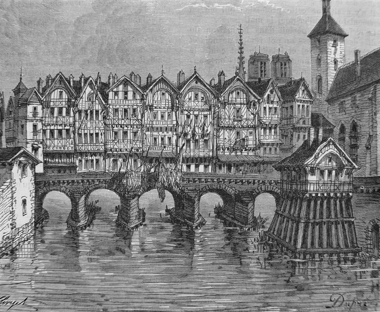 Pohled na starověký Pont-au-Change od Louis Dupré