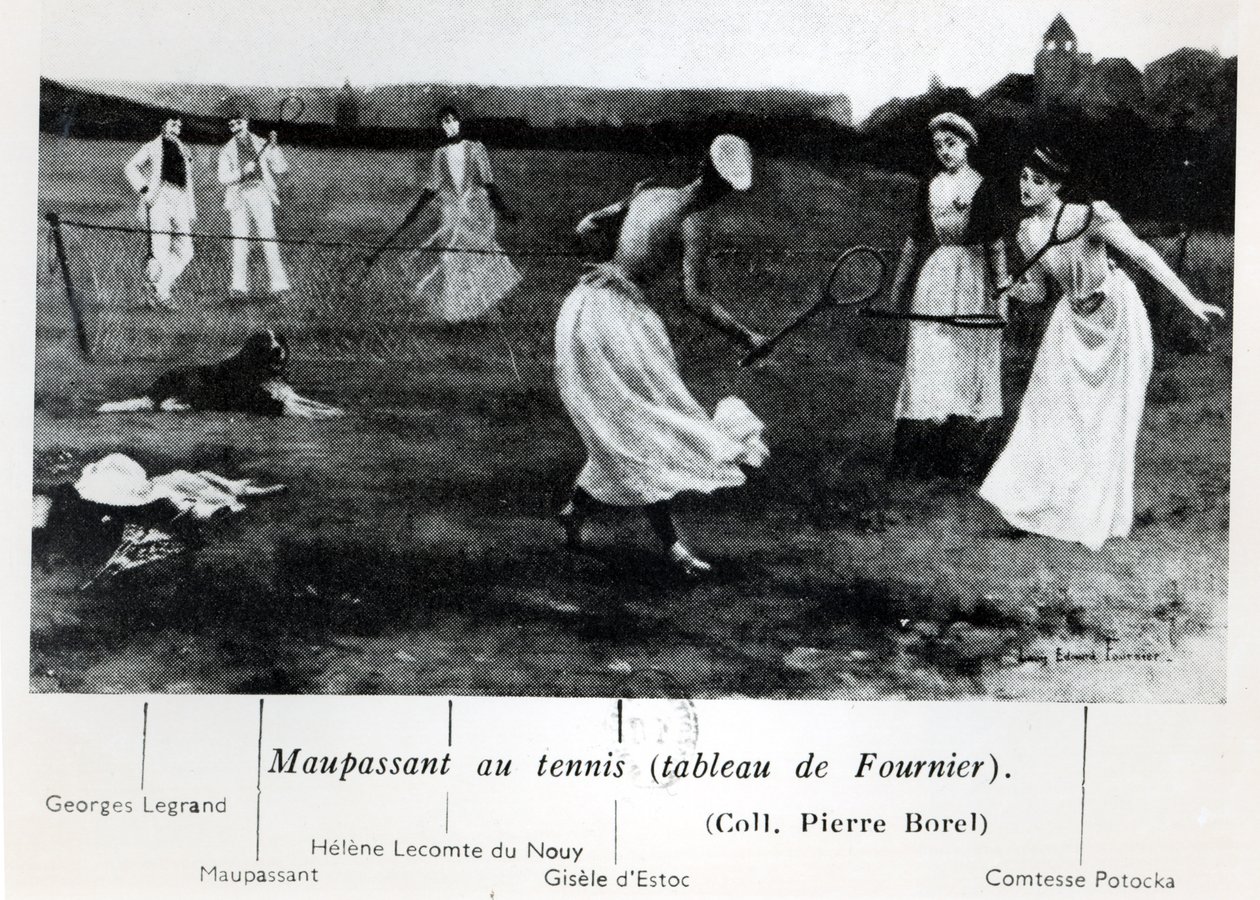 Guy de Maupassant (1850-93) Hrající tenis, z 