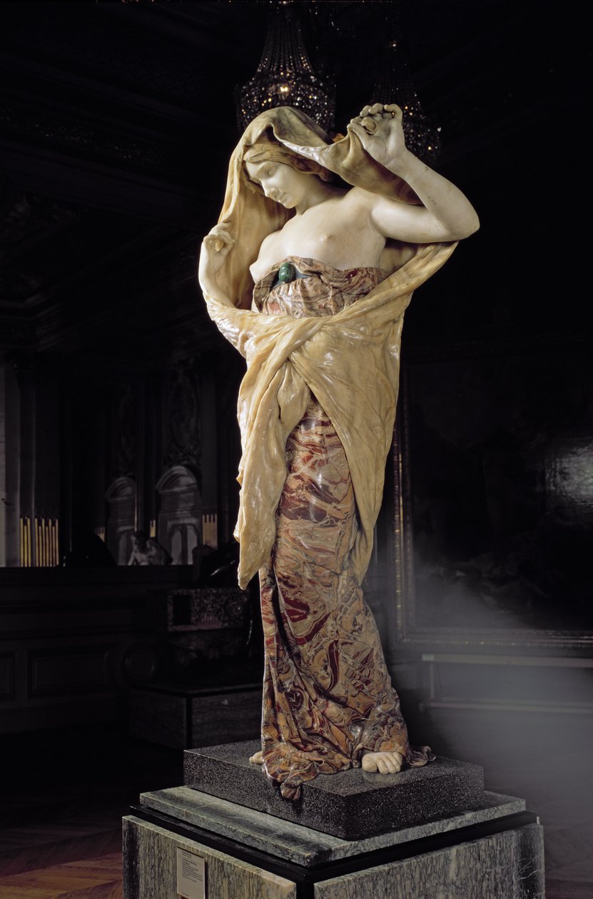 Příroda se zjevuje vědě, 1899 (mramor a onyx) od Louis Ernest Barrias