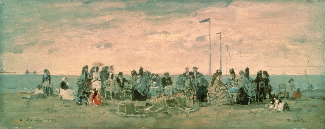 Pláž od Eugene Louis Boudin