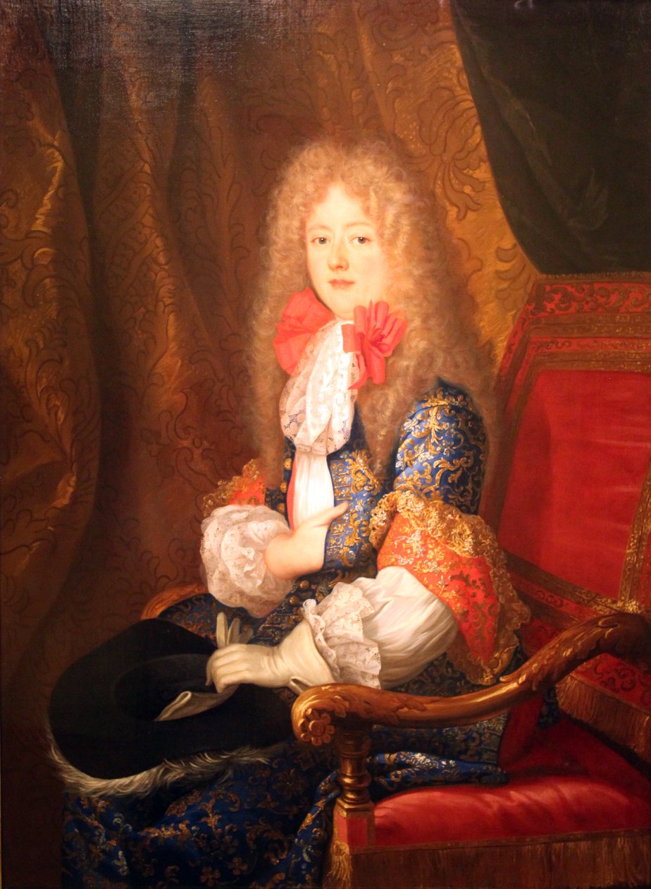 Elisabeth Charlotte Falcké, vévodkyně z Orléans, v loveckém oděvu od Louis Ferdinand Elle the Younger