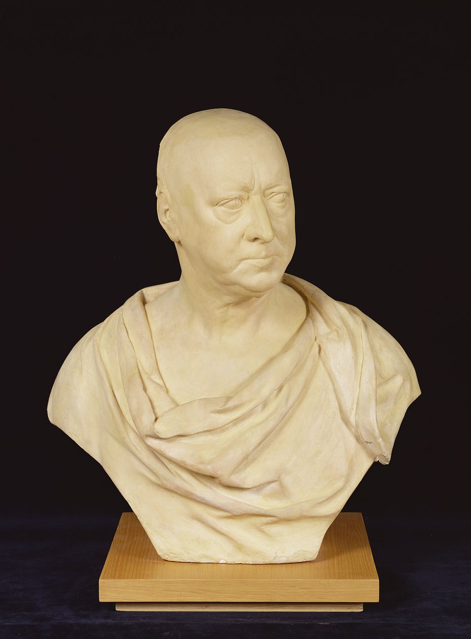 Sir Andrew Fountaine, cca 1747 (sádra) od Louis Francois Roubilliac